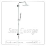 عامود دش بالطاسة والسماعة كروم Gr- 27030000 جروهي Grohe