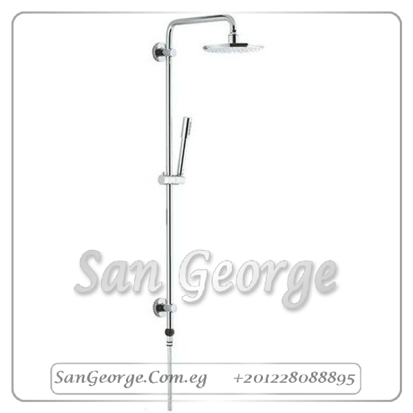 عامود دش بالطاسة والسماعة كروم Gr- 27030000 جروهي Grohe