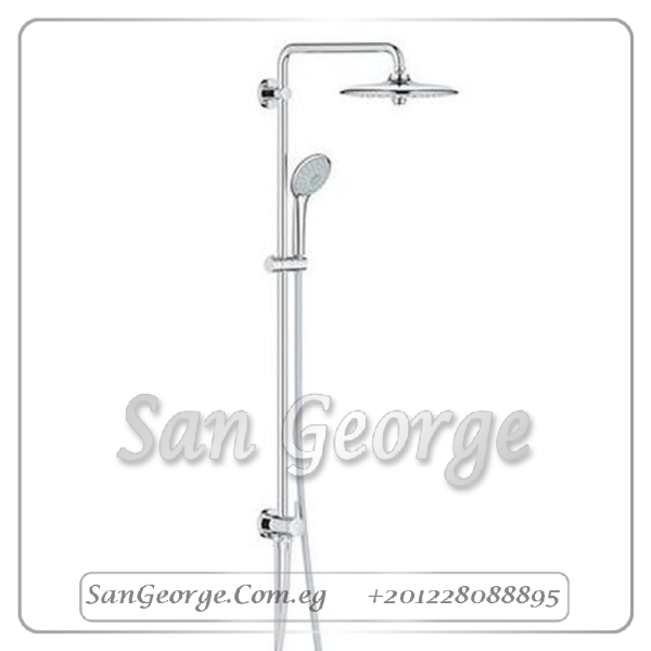 نيو ايفوريا عامود دش كروم Gr- 27421002 جروهي Grohe