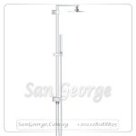 ايفوريا كيوب عامود دش سيستم كروم Gr- 27696000 جروهي Grohe