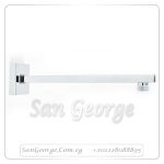 راين شاور ماسورة طاسة دش مربع ٣٠ سم كروم Gr- 27709000 جروهي Grohe