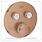 سمارت كنترول خلاط بانيو دفن ثيرم دائرى 2مخرج روز جولد مط Gr- 29119DL0 جروهي Grohe