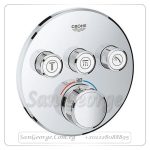 ثيرم سمارت كنترول وش خلاط بانيو دفن بدون جسم ۳ مخرج كروم Gr- 29121000 جروهي Grohe