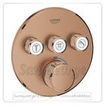 سمارت كنترول وش خلاط بانيو دفن بدون جسم ۳ مخرج روز جولد Gr- 29121DL0 جروهي Grohe