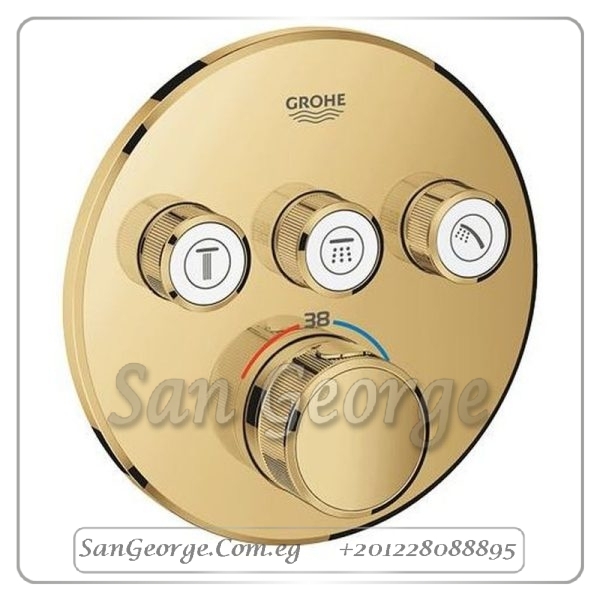 سمارت كنترول ثيرم وش خلاط بانيو دفن بدون جسم جي ار تي ذهبي Gr- 29121GL0 جروهي Grohe