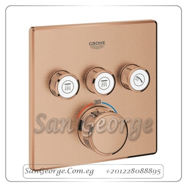 ثيرم سمارت كنترول وش خلاط بانيو دفن بدون جسم روز جولد Gr- 29126DL0 جروهي Grohe