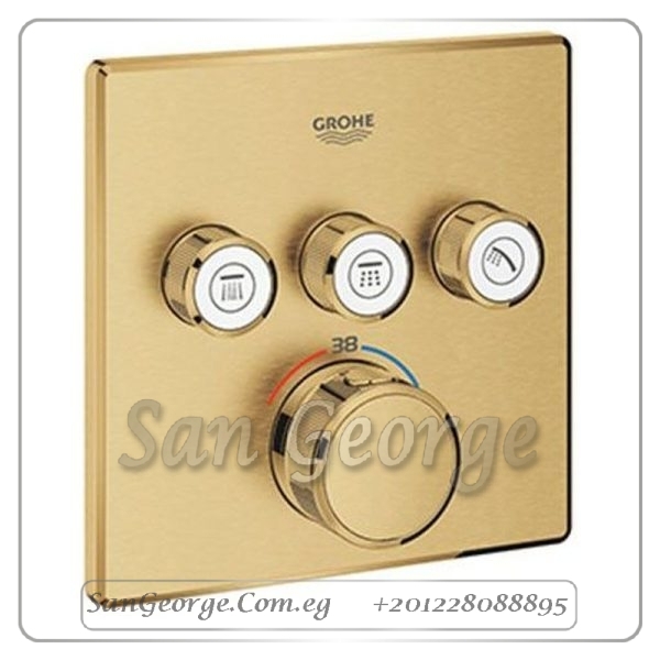 وش خلاط بانيو دفن بدون جسم جيروثيرم سمارت كنترول ذهبي Gr- 29126GN0 جروهي Grohe