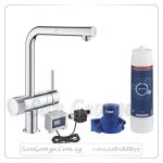 بلو بيور مينتا ال سبوت خلاط مطبخ بدش ستارتر كيت كروم Gr- 30393000 جروهي Grohe
