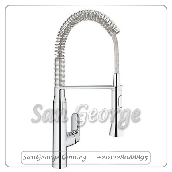 K 8 خلاط مطبخ بدش سوسته كروم Gr- 31379000 جروهي Grohe