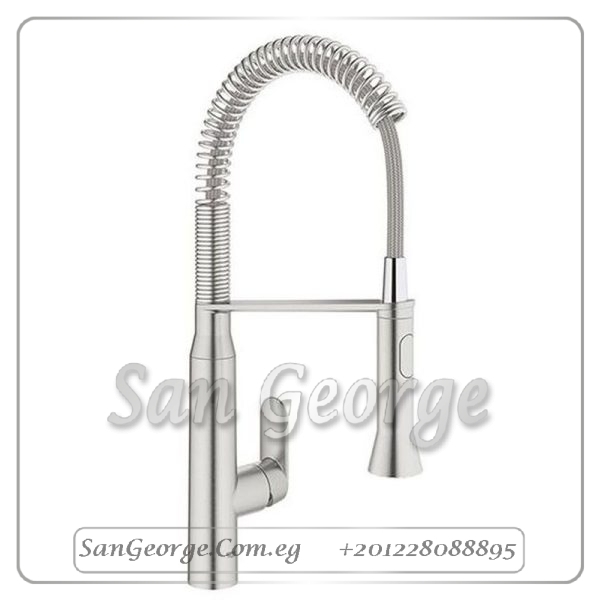 K 7 خلاط مطبخ بدش سوسته فضي Gr- 31379dc0 جروهي Grohe