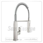 يورو كيوب خلاط مطبخ سوسته فضي مط Gr- 31395DC0 جروهي Grohe