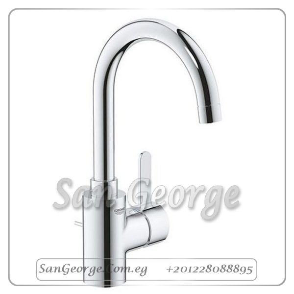 يورو سمارت خلاط حوض قنطره عاليه مقبض جانبي بطابق كروم Gr- 32830001 جروهي Grohe