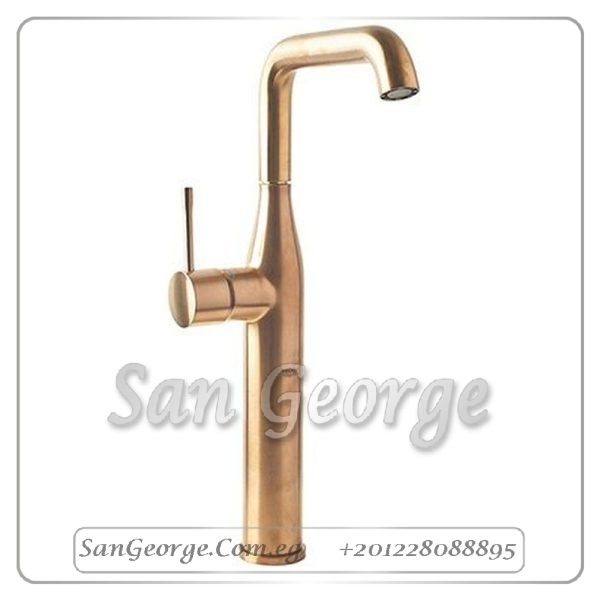 نيو ايسانس خلاط حوض عالي مقبض جانبي روز جولد مط Gr- 32901DL1 جروهي Grohe