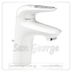 نيو يوروستايل ۲۰۱٥ خلاط حوض بطابق ابيض x كروم Gr- 33558LS3 جروهي Grohe