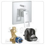 ايرو كيوب خلاط بانيو دفن بالمحول بالجسم كروم Gr- 33963000+ 19896000 جروهي Grohe