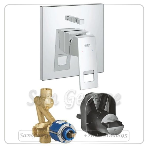 ايرو كيوب خلاط بانيو دفن بالمحول بالجسم كروم Gr- 33963000+ 19896000 جروهي Grohe