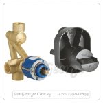 ايرو ستايل خلاط بانيو دفن بالمحول والجسم كروم Gr- 33963000+19506003 جروهي Grohe