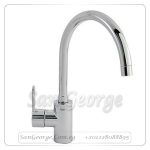 يوروستايل كوزمو خلاط مطبخ قنطره عاليه مقبض جانبي كروم Gr- 33975004 جروهي Grohe