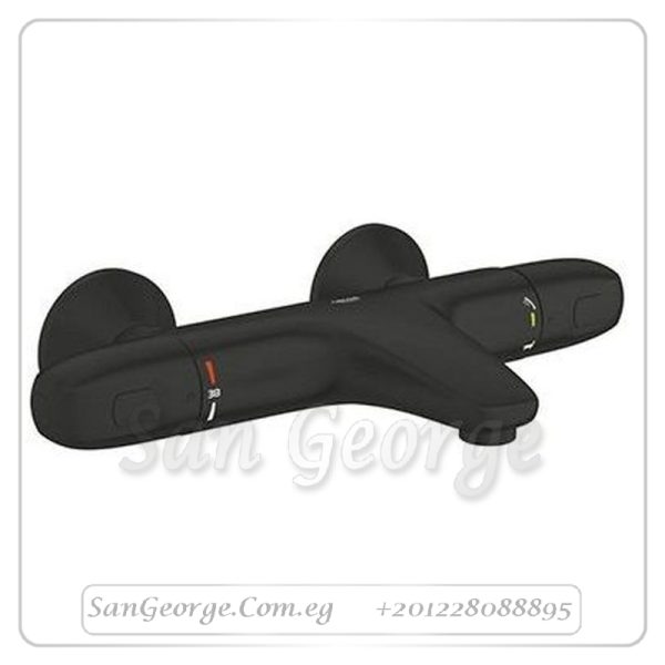 جيروثيرم ثرموستات خلاط بانيو اسود Gr- 348162433 جروهي Grohe