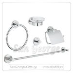 ايسنشال طقم اكسسوار ٥ قطع نيكل Gr- 40344001 جروهي Grohe