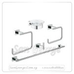 ايسنشال طقم اكسسوار ٥ قطع كروم Gr- 40758001 جروهي Grohe
