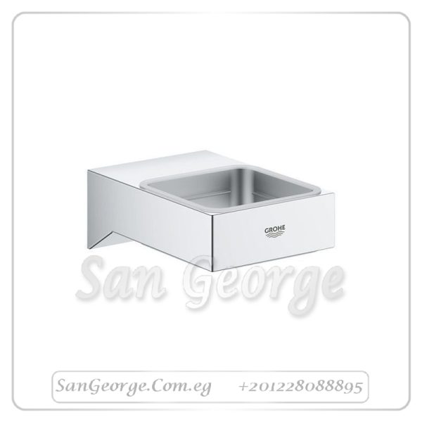 حامل كوب سيلكشن كيوب بدون كوب 40865000 كروم Gr- 40865000 جروهي Grohe