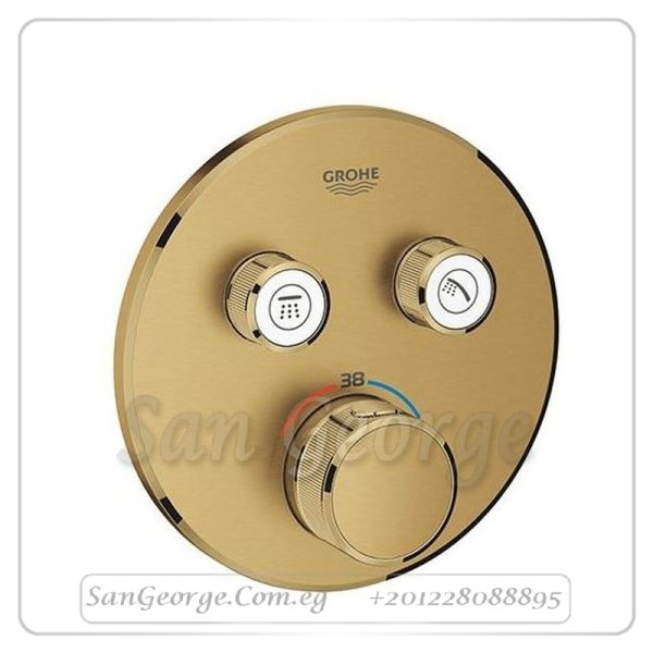 ايسانس وش خلاط بانيو دفن بدون جسم ذهبي مط Gr- GN29119 جروهي Grohe