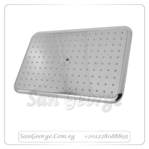 طاسة دش جواد مايوركا مستطيله ۳۲*۲۱ سم نظام ضغط هوائي كروم GX-00135