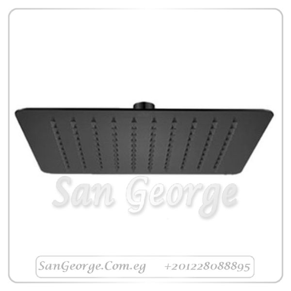 طاسة شاور جواد 40*40 سم مربعة اسود GX-00136B