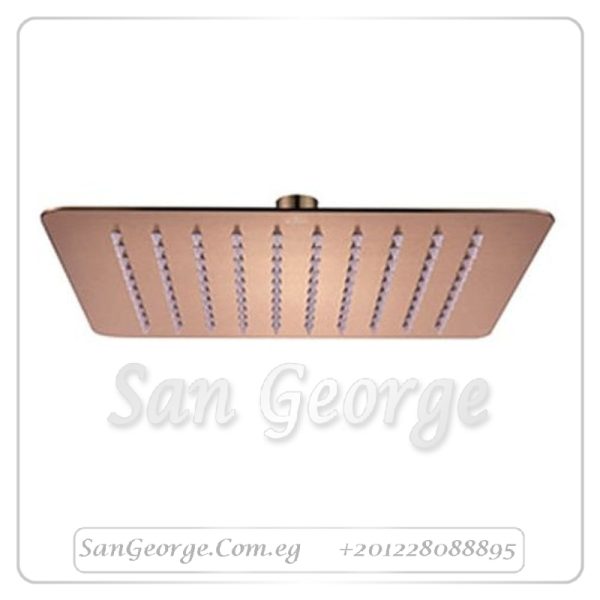 طاسة شاور جواد 40*40 سم مربعة روز جولد GX-00136PVR