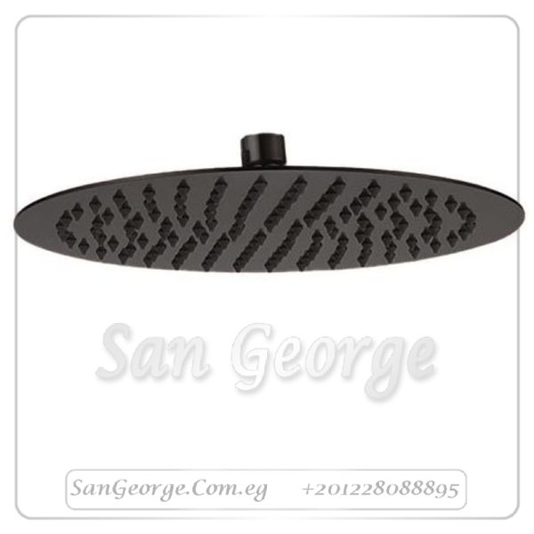 طاسة شاور جواد 25*25 سم مدورة اسود GX-00206B