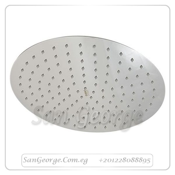 طاسة دش جواد ۳۰ سم دائرية بنظام توفير المياه وخاصية ضغط الهواء كروم GX-00207