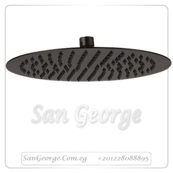 طاسة شاور جواد 30*30 سم مدورة اسود GX-00207B
