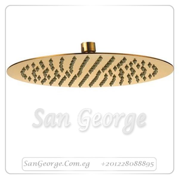 طاسة شاور جواد 30*30 سم مدورة ذهبي GX-00207PVG
