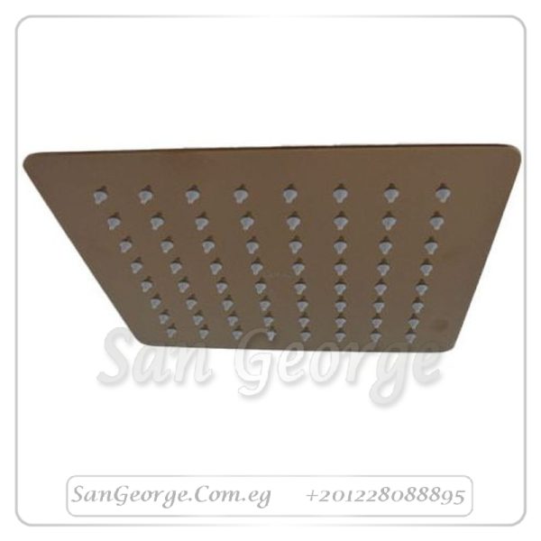 طاسة جواد 20سم مربعة روز جولد Gx-00210pvr