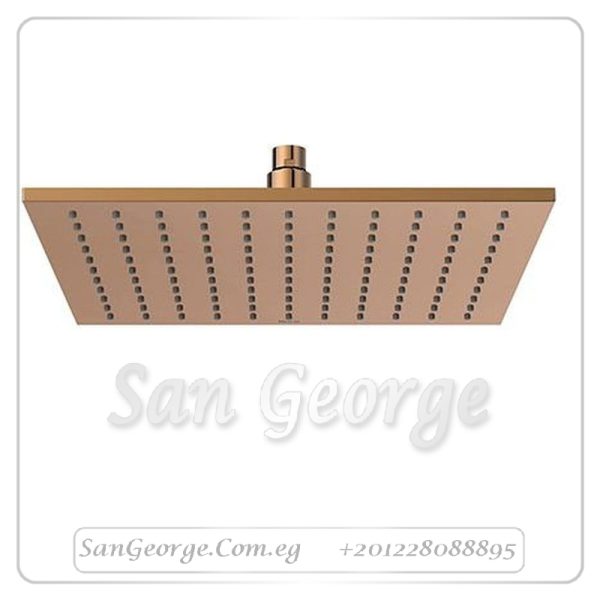 طاسة شاور جواد مربعة 25*25 سم ذهبي GX-00212PVG