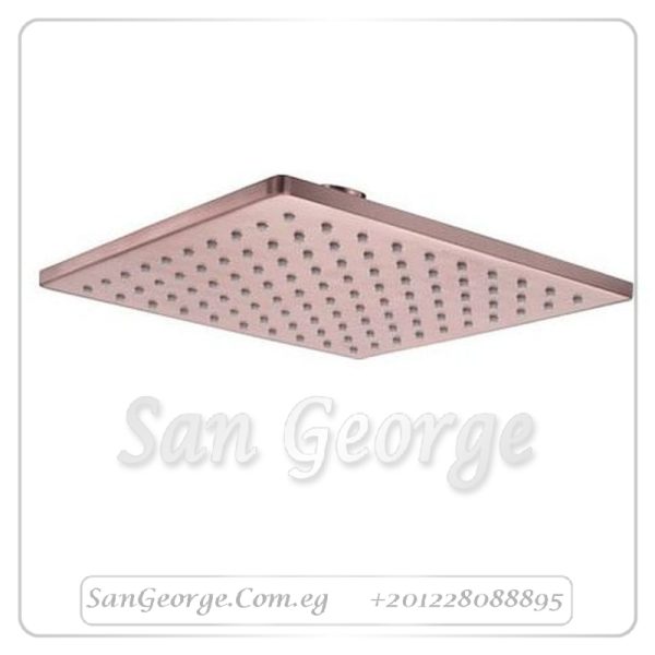 طاسة شاور جواد مربعة 25*25 سم روز جولد GX-00212PVR