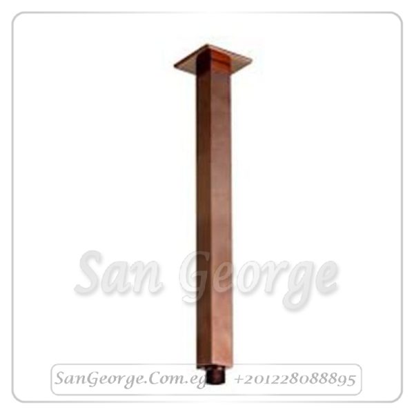 ماسورة طاسة شاور جواد راسى مربعه 20سم روز جولد GX-009940PVR