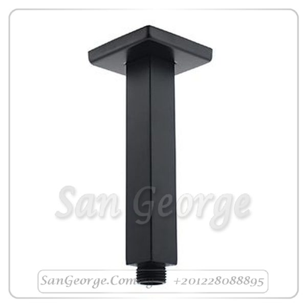 ماسورة طاسة شاور جواد رأسى مربعه 150سم اسود GX-009945B