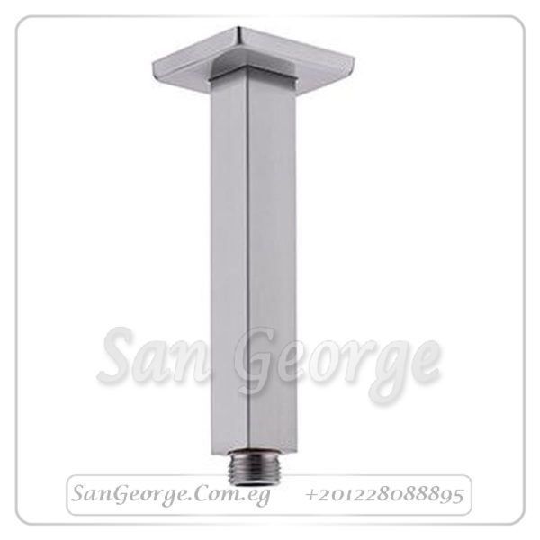 ماسورة طاسة شاور جواد رأسى مربعه 150سم رمادي GX-009945PVY