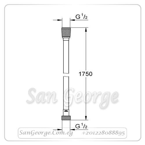 خرطوم ۱۷٥سم ذهبي Gr- 28388GL0 جروهي Grohe