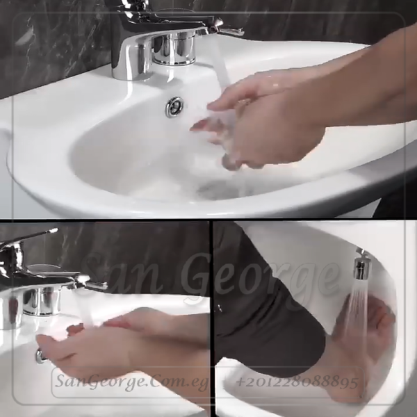 Wudu حوض مغسله وضوء مع 2 خلاط