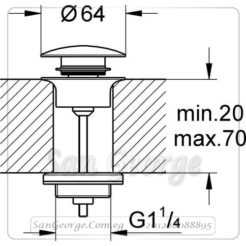 طابق روز جولد Gr- 65807DL0 جروهي Grohe
