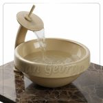 Bathroom Glass Sink beige A-2017 by San George Design
