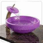Bathroom Glass Sink dark Purple A-2017 by San George Design