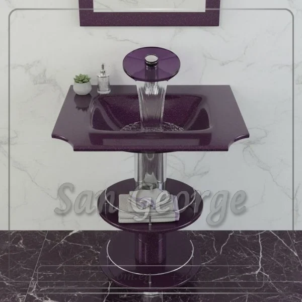 وحده حمام زجاج  60 سم 095 من سان جورج ديزاين