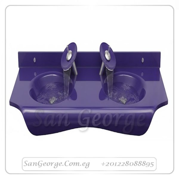 مجموعة حوض زجاج 3205 موف 120 سم معلقه  من San George Design