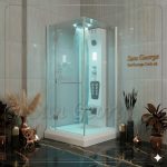 كابينه 90×90 ابيض مربعه جاكوزي Sqr-9052  من San George Design