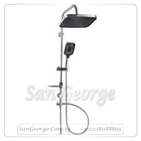 Shower-01 Square Rainfall & Handheld Column (Chrome)