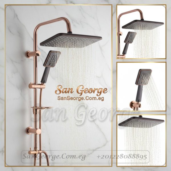 Shower 15 Square Rainfall & Handheld Column (bronze)
